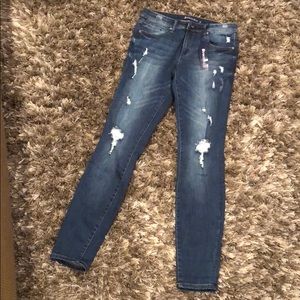TractrBLU traditional blue low rise jeans
